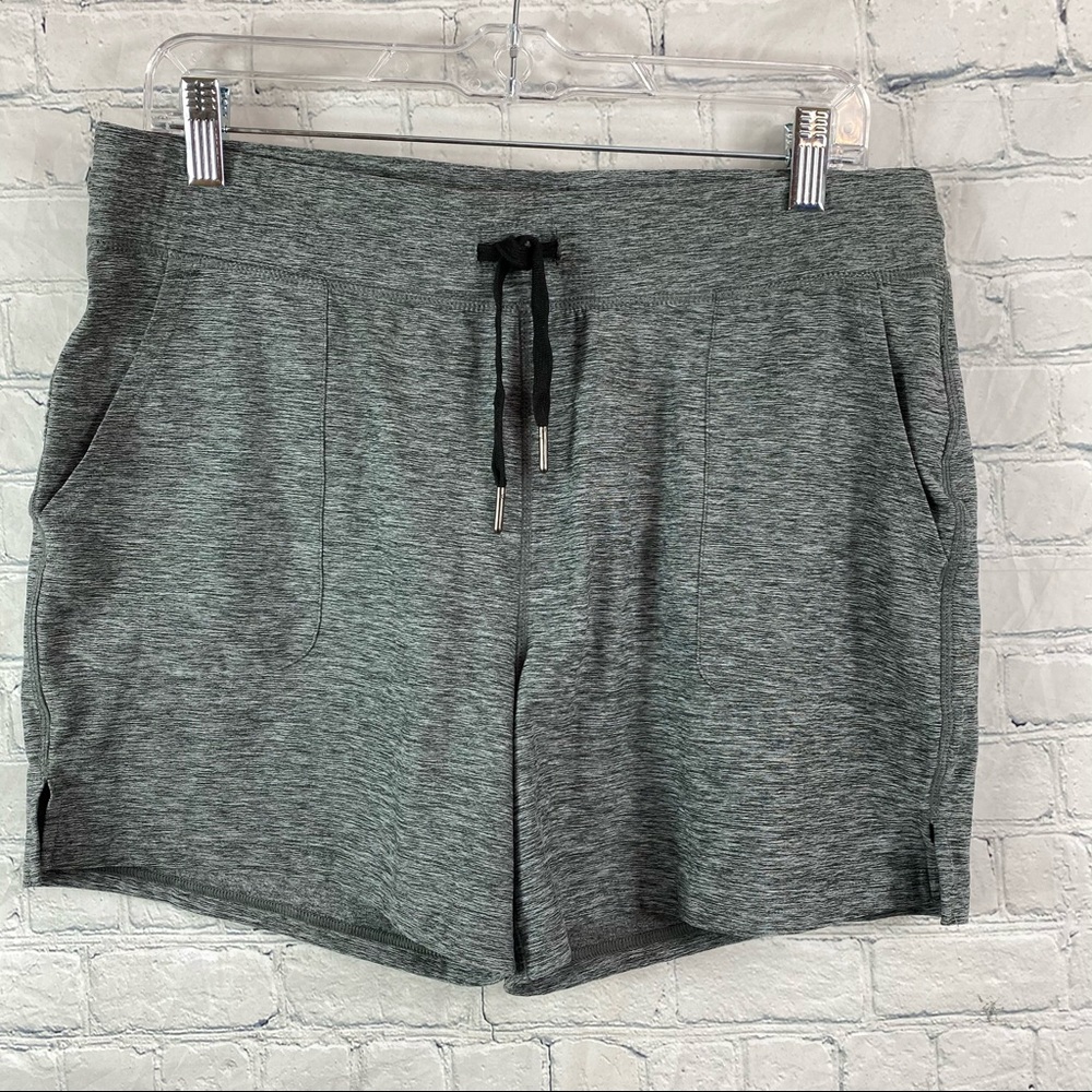 GAIAM Heather Gray Athletic Shorts- Pockets